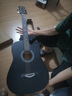 維卡斯（WEIKASI）民謠吉他初學(xué)者木吉他單板新手入門練習(xí)琴guitar吉它學(xué)生男女樂器 38英寸純黑色+禮包【初學(xué)推薦】 曬單實(shí)拍圖