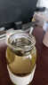 戶(hù)璃日本新款加厚大肚玻璃杯透明單層水杯高硼硅玻璃大容量茶杯大肚杯 菱形水晶玻璃蓋500ml+濾網(wǎng)送杯套 曬單實(shí)拍圖