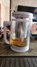 大宇（DAEWOO）1.5L養(yǎng)生壺玻璃花茶壺鈦底盤(pán)全自動(dòng)煮茶壺煮茶器燒水壺恒溫電熱水壺YS12D紫色配茶漏 曬單實(shí)拍圖