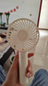 桌面小風(fēng)扇 手持風(fēng)扇便攜式風(fēng)扇 USB充電式小電扇便攜式小風(fēng)扇 戶(hù)外創(chuàng  )意手壓風(fēng)扇兒童手持 手持小風(fēng)扇三檔可調--象牙白 1個(gè) 曬單實(shí)拍圖