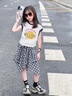 G.DUCKKIDS小黃鴨女童套裝夏裝中大童休閑裝兒童服裝女孩舞蹈街舞兩件套裙褲 套裝 160 cm 曬單實拍圖