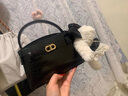 CHARLES&KEITH鱷魚紋凱莉包手提斜挎婚包包女包生日禮物七夕禮物CK2-50270880-1 Black黑色 S 曬單實(shí)拍圖