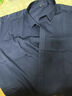 才子（TRIES）【竹纖維】短袖襯衫2025年夏季新款男正裝職業(yè)襯衣橫條提花男上衣 灰色 2XL 41(175/96A) 曬單實(shí)拍圖