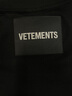 VETEMENTS270g重磅精梳棉純棉100%男士高檔輕奢短袖t恤女潮牌半袖 65352007 黑色 XL 曬單實(shí)拍圖