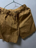 無(wú)印良品（MUJI）女式 水洗 平紋 短褲 休閑 褲子女款夏季款女裝中褲 外穿 駝色 M (160/66A) 曬單實(shí)拍圖