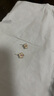 蔓笙櫻花耳釘女純銀耳環(huán)S999足銀日韓版首飾輕奢不易敏耳飾送女友禮物 （粉色）櫻花耳釘足銀一對 曬單實(shí)拍圖