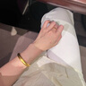 鳴鉆國際古法心經(jīng)黃金手鐲女款足金999蓮花金鐲子純金手飾送女友生日禮物 【蓮花心經(jīng)黃金手鐲】57-58圈口【約14.9g】 曬單實(shí)拍圖