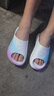 卡爾美（KELME）拖鞋男夏季外穿戶(hù)外健身運動(dòng)拖鞋大爪子3.0沙灘厚底情侶時(shí)尚涼拖 白彩色 35 曬單實(shí)拍圖