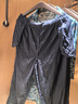 布符（Cloth Fu）布符2025夏季新款刺繡手工工藝流蘇休閑褲新中式高腰顯瘦女裝 藏青 L 曬單實(shí)拍圖