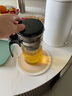 金灶（KAMJOVE）耐熱玻璃泡茶壺彈壓式過濾飄逸杯茶水分離泡茶器茶道杯茶水壺茶具 【一鍵濾茶】TP-200茶壺 1000ml 曬單實拍圖