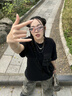VIP飛行潮牌夏季短袖t恤男機能風(fēng)多口袋純棉體恤衫寬松半袖上衣ins潮流 黑色 L 曬單實拍圖