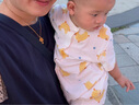 BASIC HOUSE/百家好復(fù)古撞色格子蕾絲拼接連衣裙女2025夏顯瘦長裙 藏青色 M 曬單實拍圖