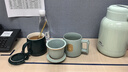 尚言坊汝窯茶杯辦公會(huì)議個(gè)人泡茶杯茶水分離高檔茶具中秋節(jié)送禮生日禮物 曬單實(shí)拍圖