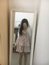 JAVC甜美少女夏季小個(gè)子吊帶連衣裙春夏薄荷曼波A字裙配開衫上衣潮流 吊帶碎花裙+白色開衫【套裝】 S 建議 【85-95斤】 曬單實(shí)拍圖