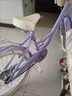 鳳凰兒童自行車男孩女孩歲中大童單車粉色公主款6-9-15歲腳踏車 玫瑰紫-輔助輪款-雙碟剎 22寸適合【145-165cm高】 曬單實拍圖