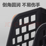 得力(deli)4聯(lián)帶筆筒多功能桌面檔案收納盒文件框欄籃盤書立架 辦公用品多層文件置物架資料架鏤空黑色 曬單實(shí)拍圖