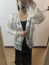 三彩2025春款新中式國風(fēng)小外套輕薄寬松襯衫開衫女 奶白色 M 160/84A 曬單實(shí)拍圖