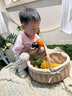 基諾浦 兒童鞋子 25夏季透氣嬰兒學(xué)步鞋 18個(gè)月-5歲男女寶寶涼鞋GW1757 棉白/木犀綠 25.5 160mm 適合腳長(zhǎng)160-165mm 曬單實(shí)拍圖