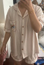 靜韻【深睡衣70】柔軟涼感型睡衣女夏短袖情侶家居服男七夕禮物 曬單實(shí)拍圖