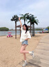 CAMILA KSENIA老爹鞋女2025新款百搭夏季增高阿甘鞋跑步系帶休閑網(wǎng)面透氣運動鞋 藍灰色 36 曬單實拍圖