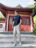名創(chuàng)優(yōu)品（MINISO）美式休閑褲男士夏季戶外機(jī)能薄款網(wǎng)孔透氣傘兵直筒褲 巴黎灰 2XL 曬單實(shí)拍圖