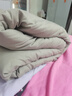 水星家紡A類(lèi)出口蠶絲被100桑蠶絲全棉被芯雙人加厚保暖冬被子 A類(lèi)蠶絲被-歡朋灰 150x200cm-4斤 曬單實(shí)拍圖
