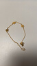 周大福 雪花黃金手鏈(工費320)16.25cm約2.85g EOF603七夕禮物 曬單實拍圖