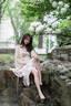 艾美琦美（AIMEIQIMEI）新款連衣裙套裝女裝溫柔風2025年夏季今年流行的紫色吊帶裙子夏天 開衫+連衣裙 M 曬單實拍圖