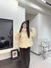 坦博爾【熱銷60萬件】泡芙短款可脫卸帽羽絨服女冬季面包服保暖外套520D 奶芙米 S (160) 曬單實(shí)拍圖