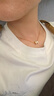 愛(ài)馬仕（HERMES）Mini Pop H項鏈 玫瑰金鏈條橢圓立體琺瑯項鏈送女友節日送禮 氣泡綠玫瑰金H147992FO17 鏈長(cháng)40cm吊墜0.7*0.9cm 曬單實(shí)拍圖