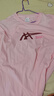 asics亞瑟士童裝2025年夏季新款吸濕速干抗菌寬松落肩舒適運動短袖T恤 7000粉色 170 曬單實拍圖