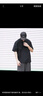 GXG男裝 戶外工裝polo男半拉鏈翻領(lǐng)短袖上衣  夏 黑色 175/L 曬單實(shí)拍圖