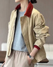SNYDER WEAR2025年新款外套韓版簡(jiǎn)約獨特上衣百搭休閑拉鏈夾克長(cháng)袖女士外套 卡其色外套 常規 S 建議100斤內 曬單實(shí)拍圖
