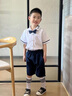 G.DUCKKIDS幼兒園園服夏裝英倫學(xué)院風(fēng)兒童校服套裝小學(xué)生班服夏季畢業(yè)照服裝 男童套裝+勛章領(lǐng)結(jié) 120 建議身高110-120cm年齡6-7歲 曬單實(shí)拍圖