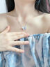 伊燦藍色水晶蝴蝶項鏈女輕奢小眾設(shè)計感鎖骨鏈2025年新款爆款高級頸鏈 藍色水晶蝴蝶項鏈 曬單實拍圖