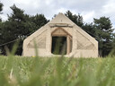 原始人 帳篷戶(hù)外充氣棉布帳篷 野外露營(yíng)加厚多人超大空間露營(yíng)裝備 【煙囪款】牛津布款6.3平方 曬單實(shí)拍圖