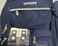 史努比（SNOOPY）小學(xué)生書包輕便兒童護(hù)脊減負(fù)雙肩包 一到三年級 寶藍(lán)綠小號 曬單實拍圖