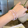 祥隱【普陀山直發(fā)】天然粉水晶手串女招桃花貔貅多圈疊戴手鏈情侶禮物 雙圈款【收藏級-天然粉水晶】 曬單實(shí)拍圖