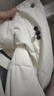 三彩2024冬季新款極寒鵝絨服長款寬松立領(lǐng)95白鵝絨外套被子服女 云朵白 XL 170/92A 曬單實拍圖