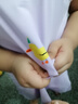 吉卡龍女童吊帶連衣裙夏季新款適合0-6歲女寶寶穿的條紋公主裙兒童薄款 紫色 120 身高約120cm 曬單實(shí)拍圖