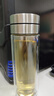 希諾（HEENOOR） 茶水分離玻璃杯防燙泡茶杯大容量男女士杯子雙層車載水杯 雙層鋼本色380ml 曬單實拍圖