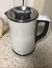 摩飛電器（Morphyrichards） 電熱水壺恒溫?zé)畨?04全不銹鋼1.5L大容量泡茶沖奶多功能燒水智能保溫雙層防燙實(shí)時(shí)顯溫MR6070 1.5L 【恒溫?zé)?智能保溫】椰奶白 曬單實(shí)拍圖