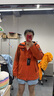 熊貓駱駝系列戶外三合一沖鋒衣男女三防撞色登山服R611 橙,M 曬單實拍圖