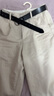無(wú)印良品（MUJI）女式漢麻混斜紋抽褶寬版褲褲子女款25年夏季休閑褲女裝闊腿褲 象牙色 S (155/62A) 曬單實(shí)拍圖