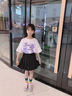 G.DUCKKIDS女童裙子大中小女童半身裙夏季新款網(wǎng)球百褶裙百搭學(xué)院風(fēng)運動短裙 黑色裙子 140 cm 身高130-140cm年齡8-9歲 曬單實拍圖