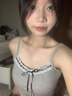 建功蕾絲吊帶帶胸墊灰色吊帶背心女可外穿內(nèi)搭吊帶上衣純欲風(fēng)辣妹背心 【優(yōu)質(zhì)版】吊帶背心-灰色 均碼 /帶胸墊（建議75-130斤） 曬單實(shí)拍圖