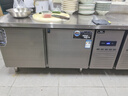 雪花冷藏工作臺奶茶店設備全套水吧臺不銹鋼保鮮平冷操作臺冰柜 廚房冰箱商用保鮮工作臺 冷凍丨1.5M-0.8M-0.8M銅管低耗|數顯 2025全新升級丨銅管高效制冷豪華款 曬單實拍圖