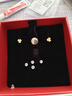 周六福小金花足金999黃金耳釘女生日禮物計(jì)價(jià)AC090379  一對(duì) 約0.67g 曬單實(shí)拍圖