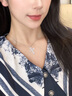 APM Monaco銀白色十字架可調節項鏈女生男士生日禮物女士銀飾2025新款 銀白色 曬單實(shí)拍圖