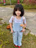 PMOG多巴胺學(xué)院背帶褲女2025新款直筒寬松夏季褲子長(zhǎng)褲顯瘦休閑褲女  背帶褲藍(lán)色 S 曬單實(shí)拍圖